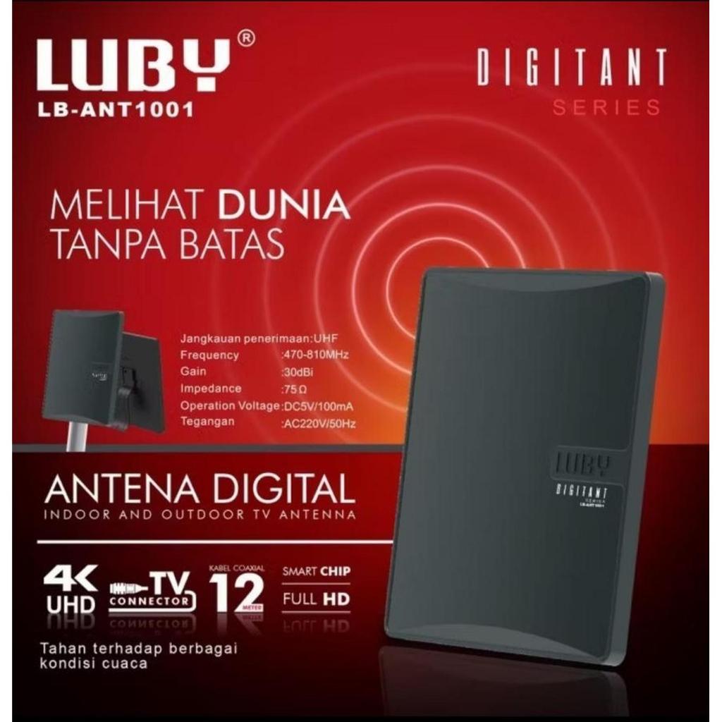 KHUSUS BATAM LUBY LB-ANT1001 Antena TV Digital Indoor & Outdoor Antena TV Digital BATAM