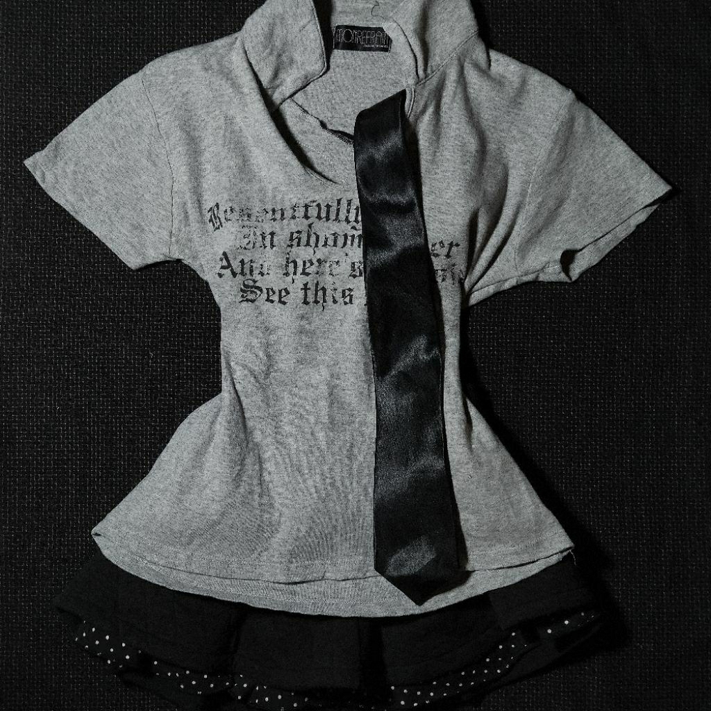 VTG Acubi style [Mon Refrain] T-shirt
