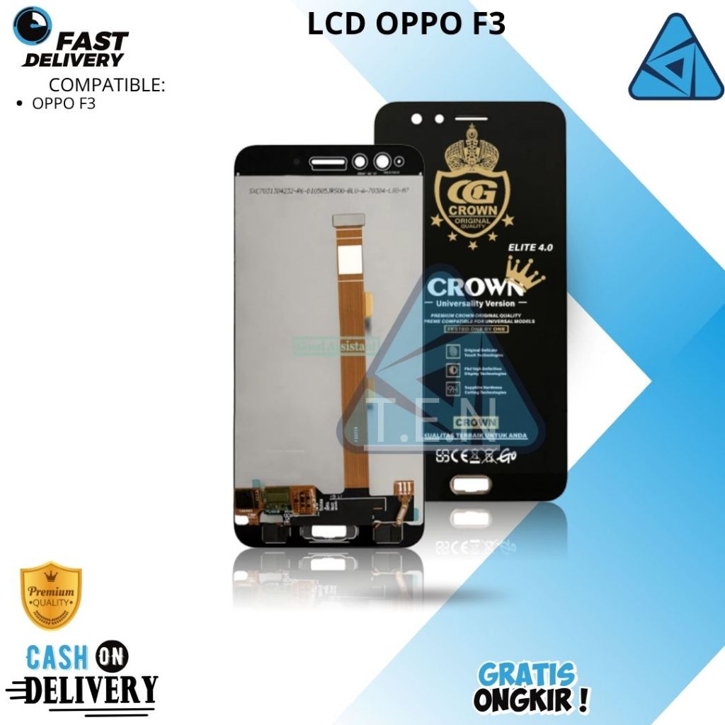 LCD OPPO F3 - OPPO F3 ORIGINAL LCD TOUCHSCREEN 1SET COMPLETE FULLSET