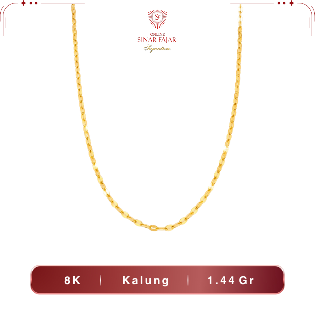 Kalung Emas Model Rante Biji Timun Toscano Variasi 8K Terpercaya - Sinar Fajar