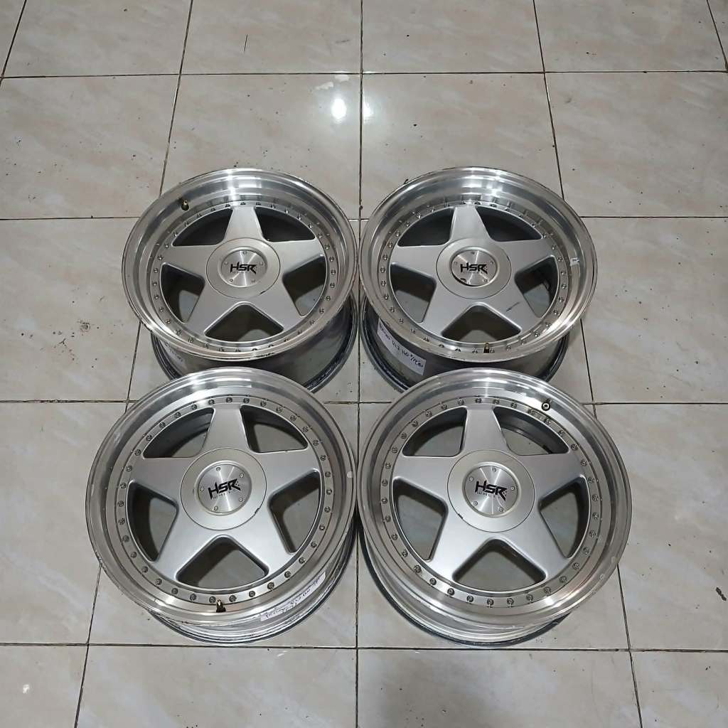 Velg Mobil Bekas Racing Hsr Perugia R17 Celong Ring 17 Lebar 7,5/8,5 Et 42/38 Pcd 8x100/114,3