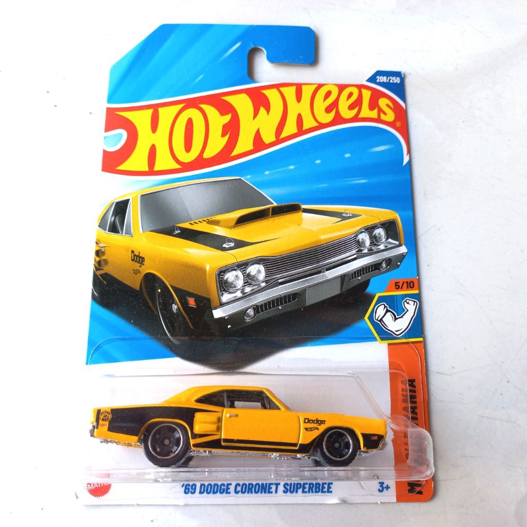Hotwheels 69 Dodge Coronet Superbee Kuning