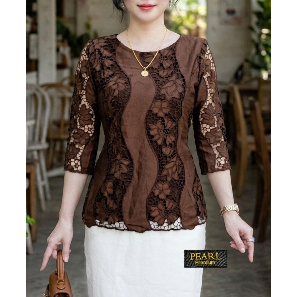 Blus Brokat Bangkok Super PEARL