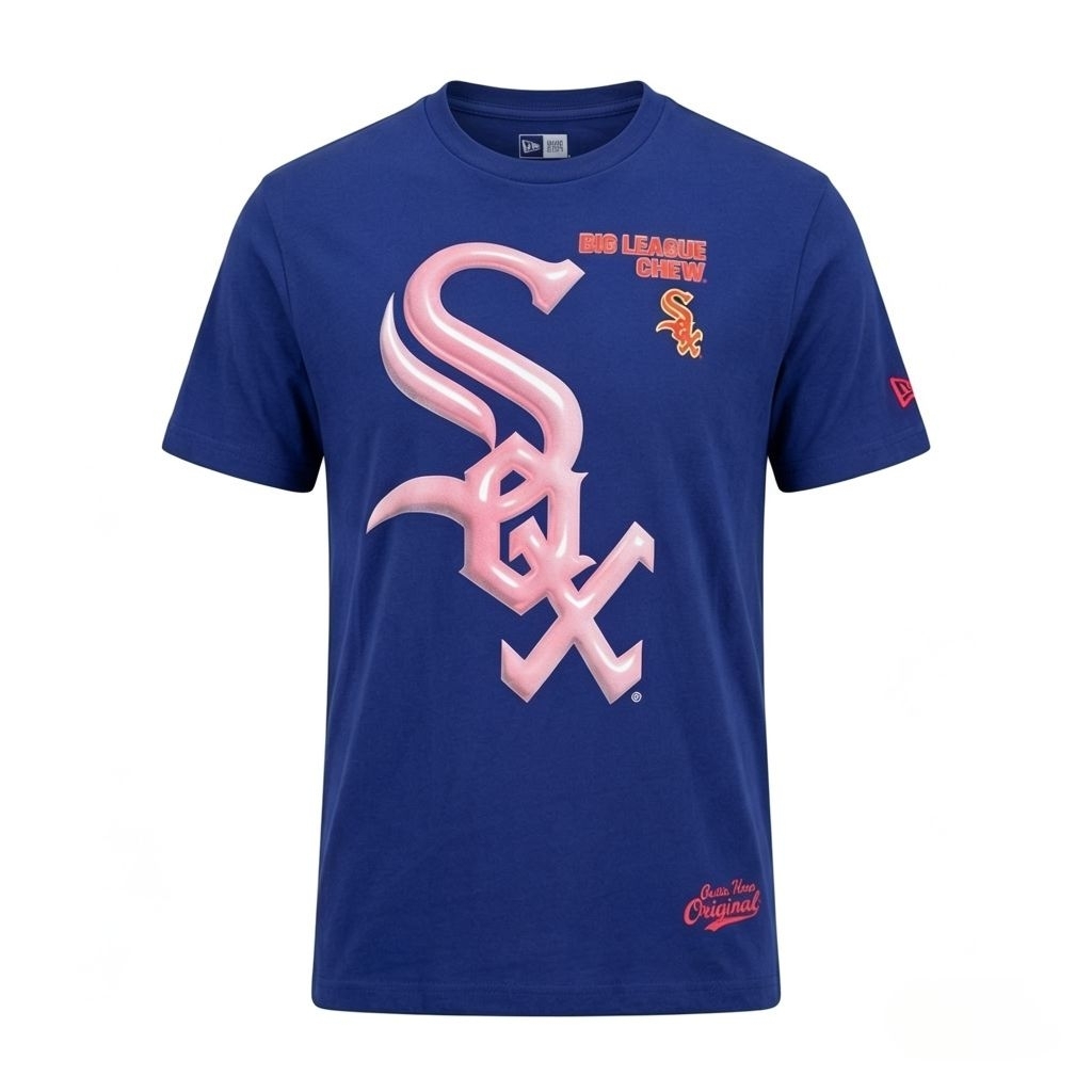 KAOS NEW ERA BIG LEAGUE CHEW BLUE NAVY BLC X MLB SSTEE DRY LOGO SOX NEW ORI