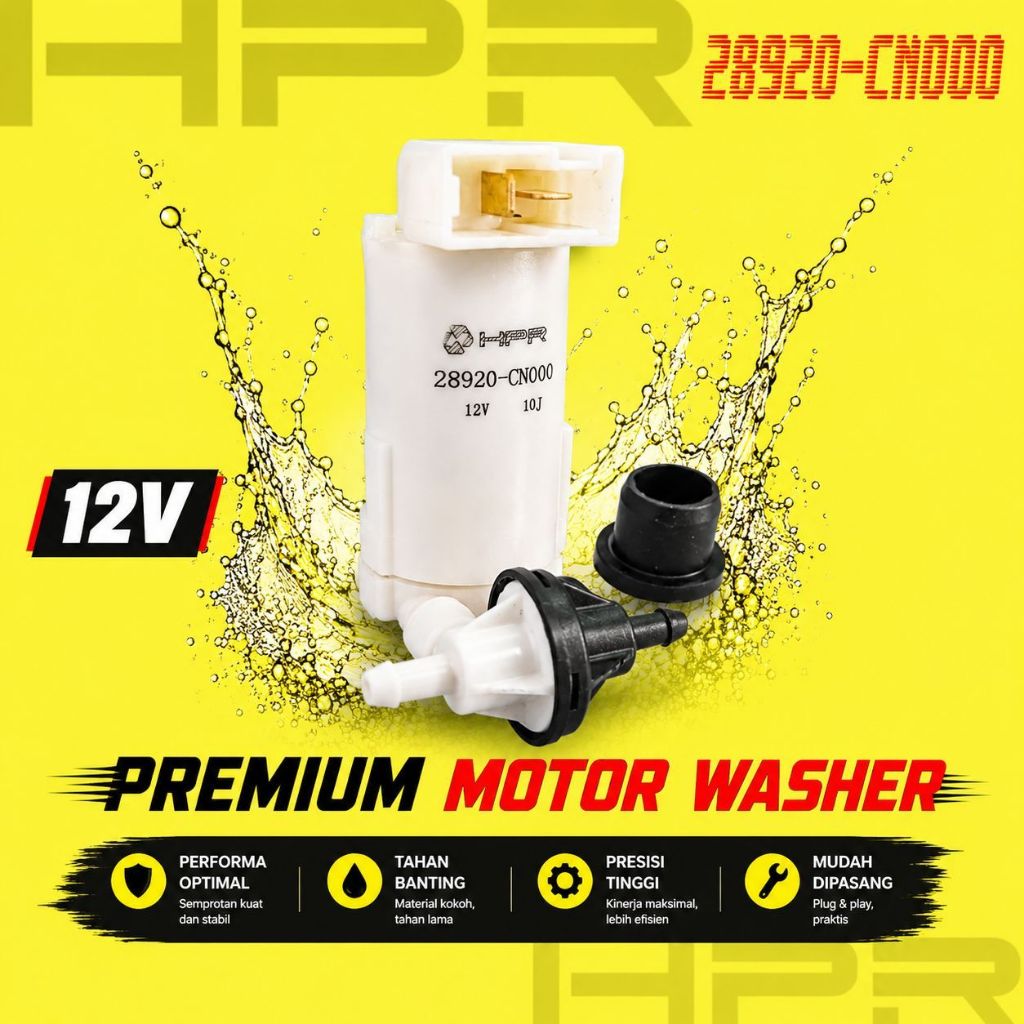 HPR Motor Washer Pump Wiper Depan Belakang - Nissan X-Trail Xtrail T31 | 28920-CN000 2009 2010 2011 