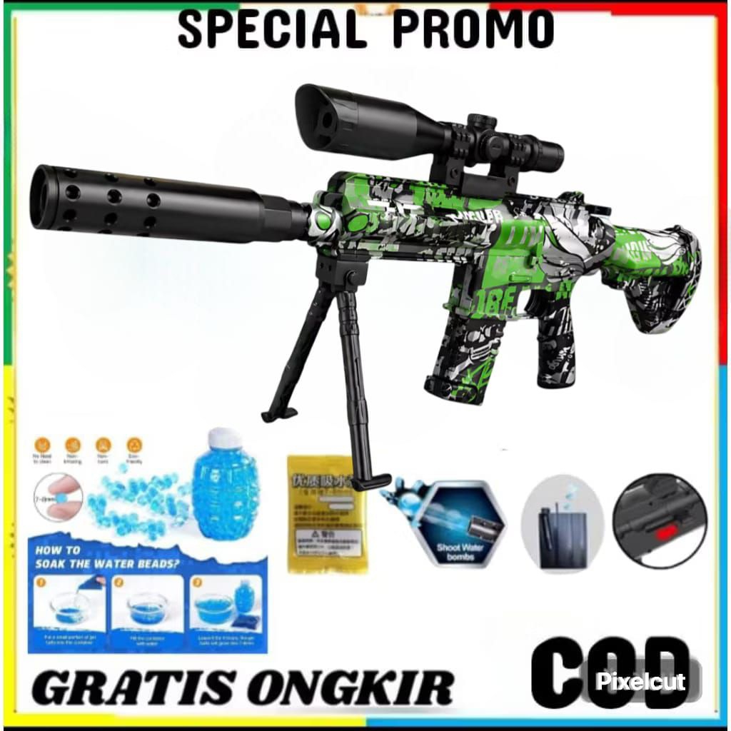 MAINAN PISTOL PISTOLAN TEMBAK TEMBAKAN  ANAK LAKI LAKI PELURU BUSA SNIPER NERF BULLET AWM MURAH/MAIN
