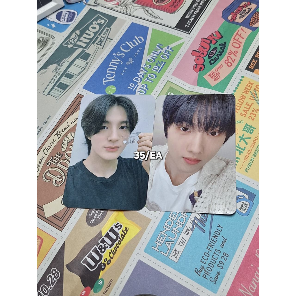wts || want to sell photocard pc ina  * jeno birthday card * jisung trading card c ver istj