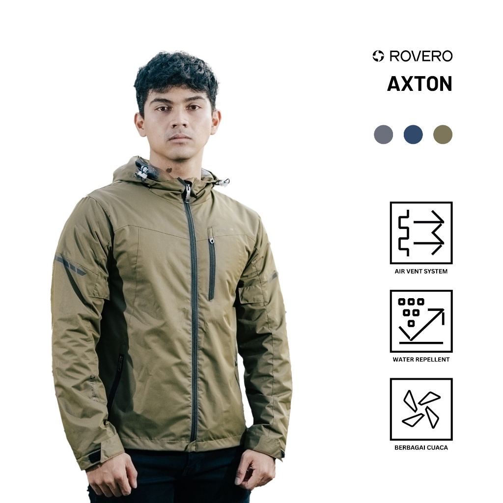 Jaket Respiro AXTON | Jaket Motor Harian Pria Windproof