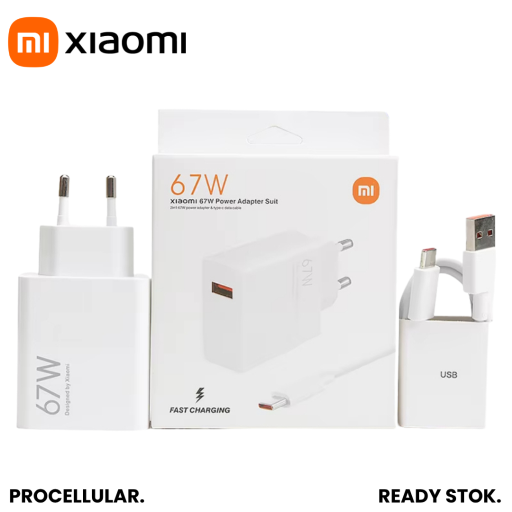 Adaptor Xiaomi Kepala Charger 67W Turbo Charge MDY-12-EH Original