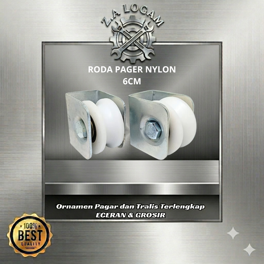 Roda nylon 6cm Roda Pager Nylon 6cm