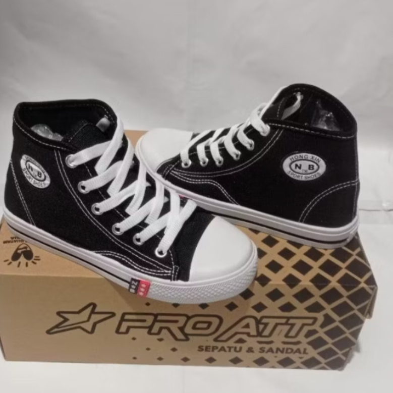 ZAHRANIOLSHOP Sepatu Sekolah Sneakers Skate NB NewBest Tali Hi Lo Tinggi Both Pendek Unisex