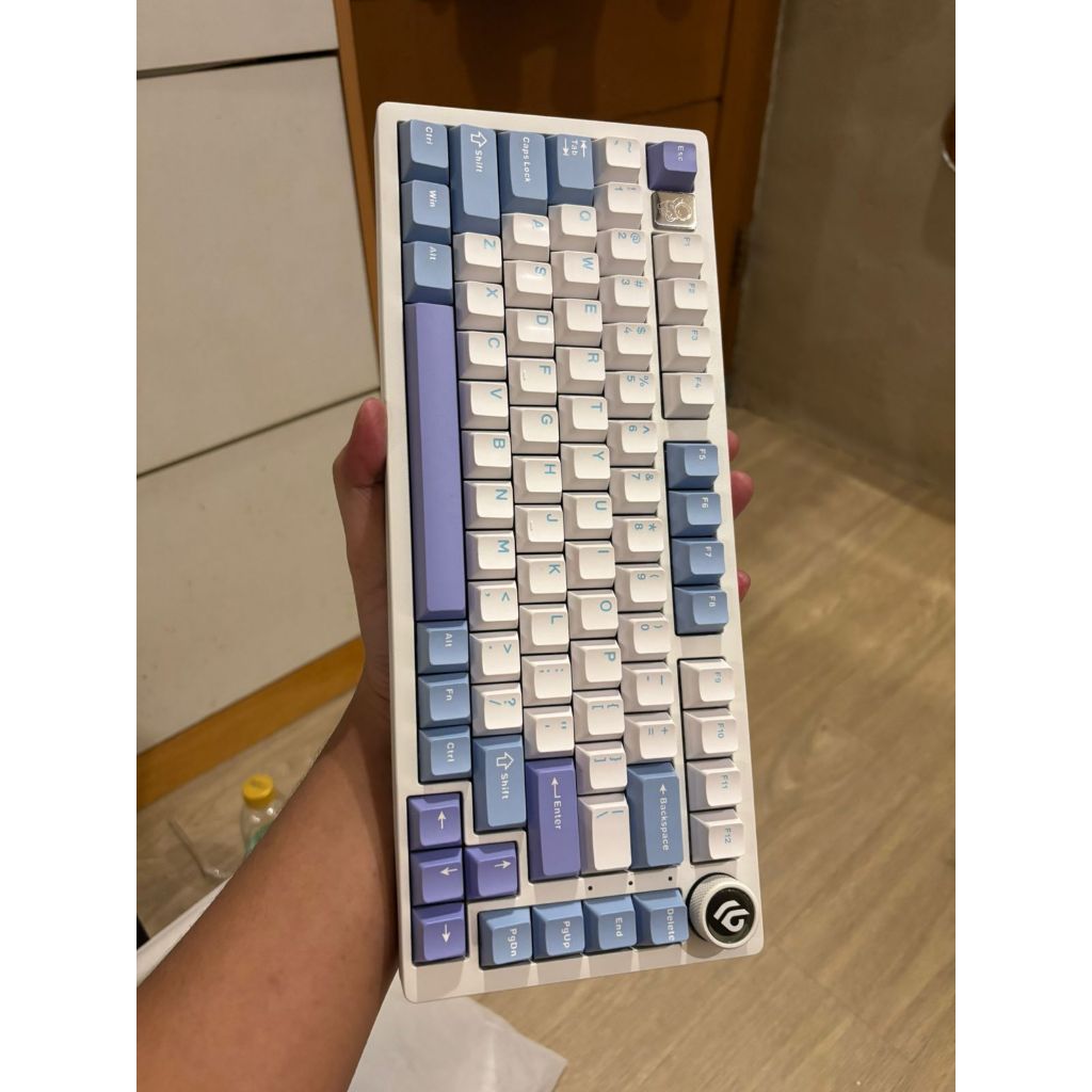 Keyboard LEOBOG HI75 Aluminum - WHITE PURPLE (Second)