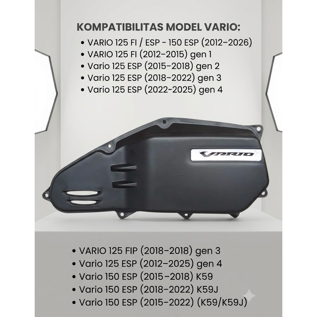 FilterBox Vario Slim All Series - Vario 125 & 150 FI ESP (2012-2026) FilterBox