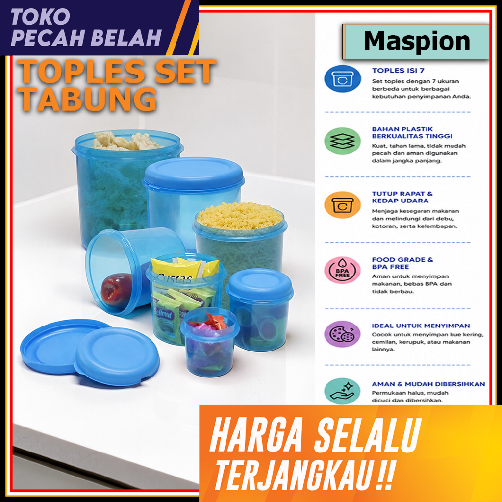 TOPLES SET SEAL PACK MASPION RH 1-7/TOPLES LEBARAN SUSUN 7
