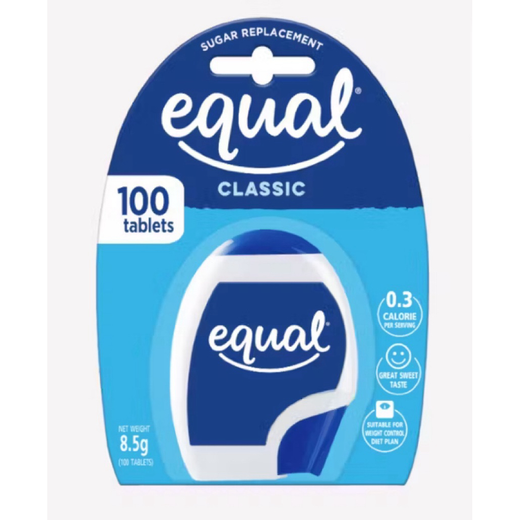 EQUAL Classic 100 Tablet Sweetener | Pemanis Nol Kalori | Pengganti Gula / EQUAL / Classic / tab / 1