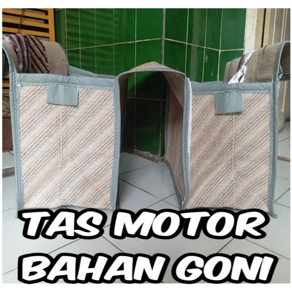 tas motor bahan goni tebal