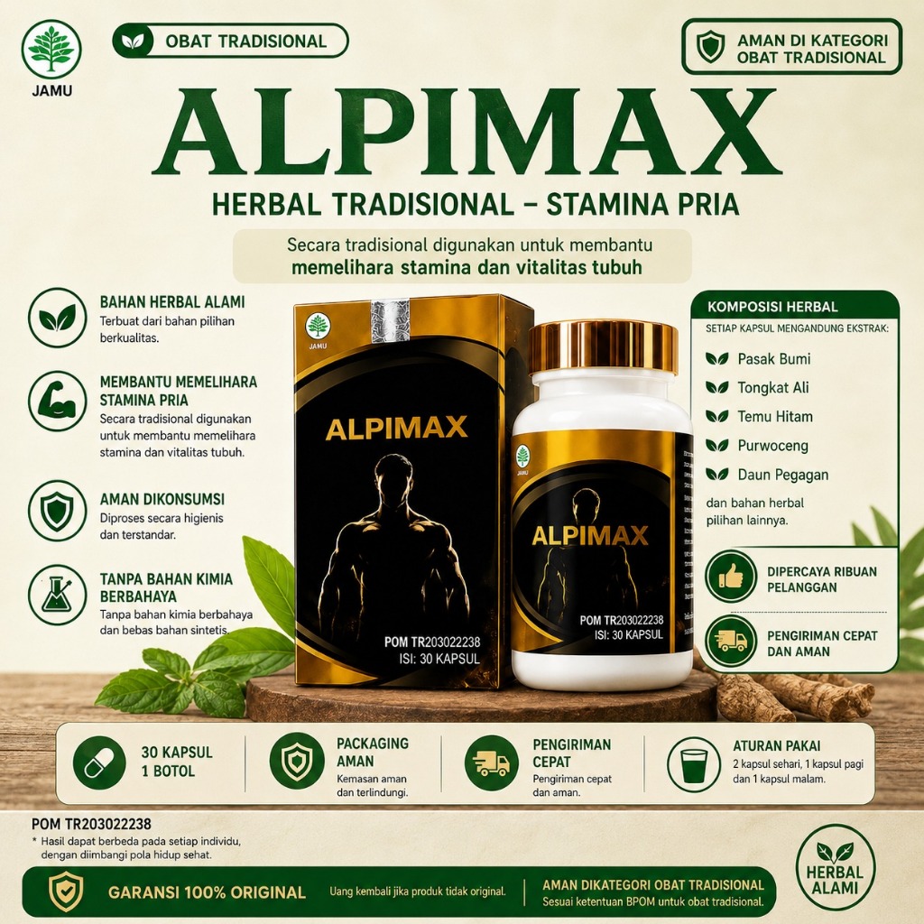 ALPIMAX Formula Herbal Tradisional dengan Bahan Pilihan