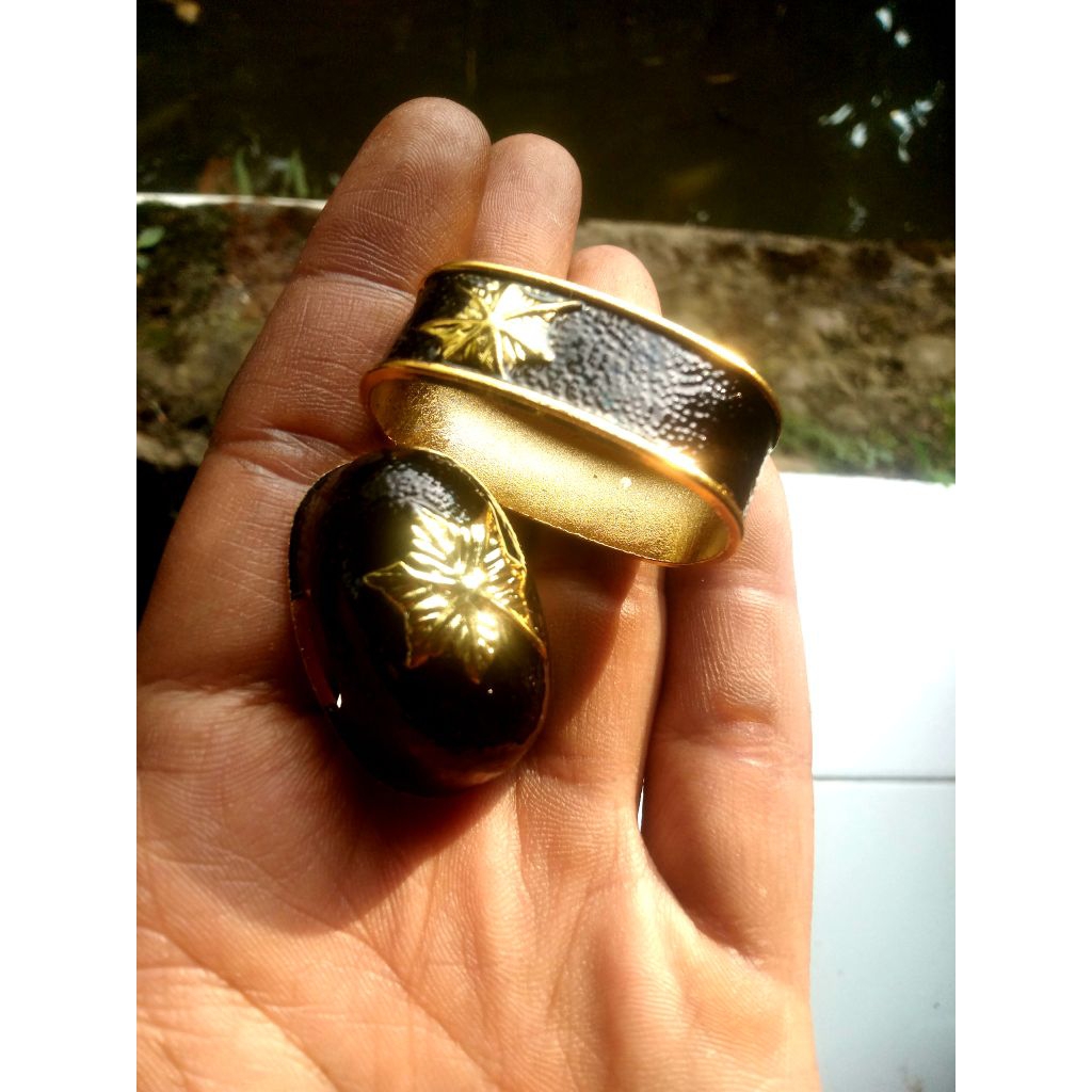 ornamen samurai katanas fuchi kashira aksesoris
