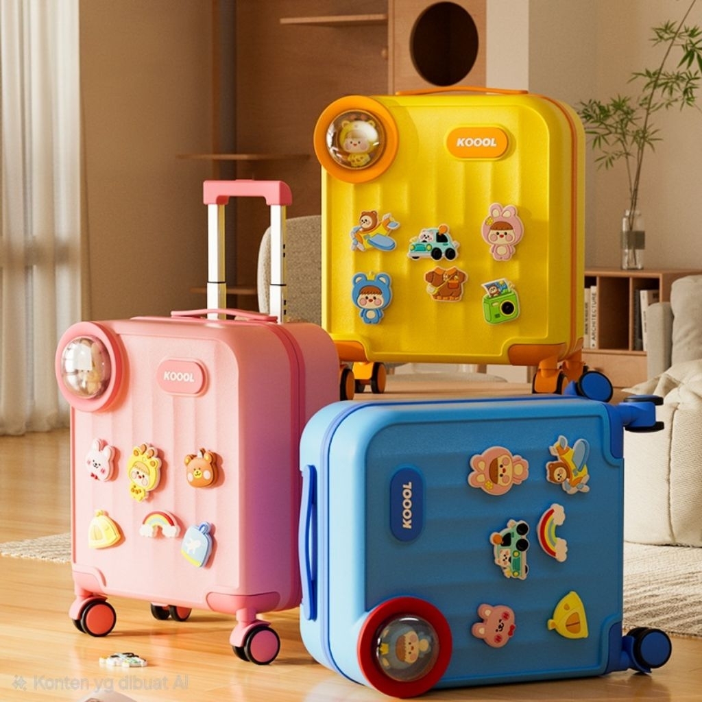 READY TAS TROLLEY SUITCASE SCHOOL KOOOL CABIN SIZE