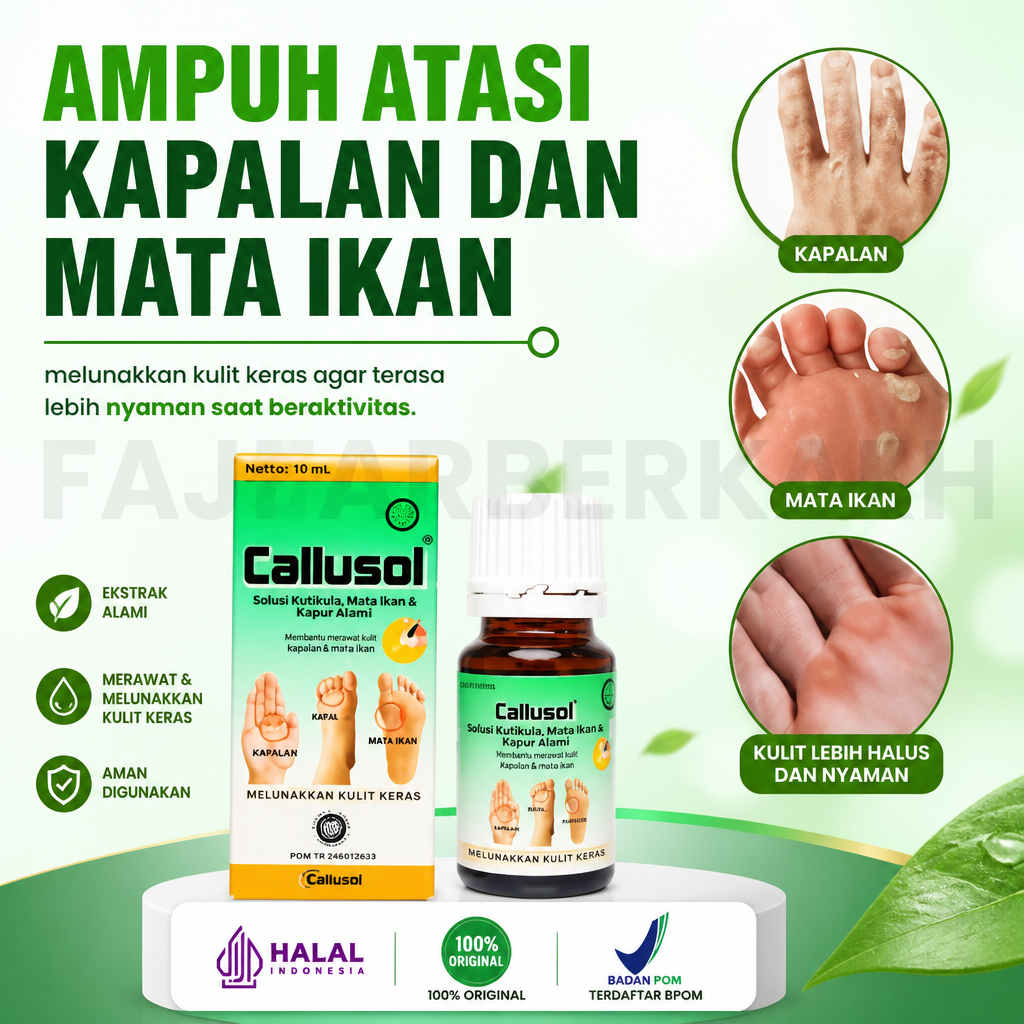 Callusol Salep Kutil Paling Ampuh Plester Mata Ikan Hansaplast Kutil Obat Kutil di Kaki Tangan