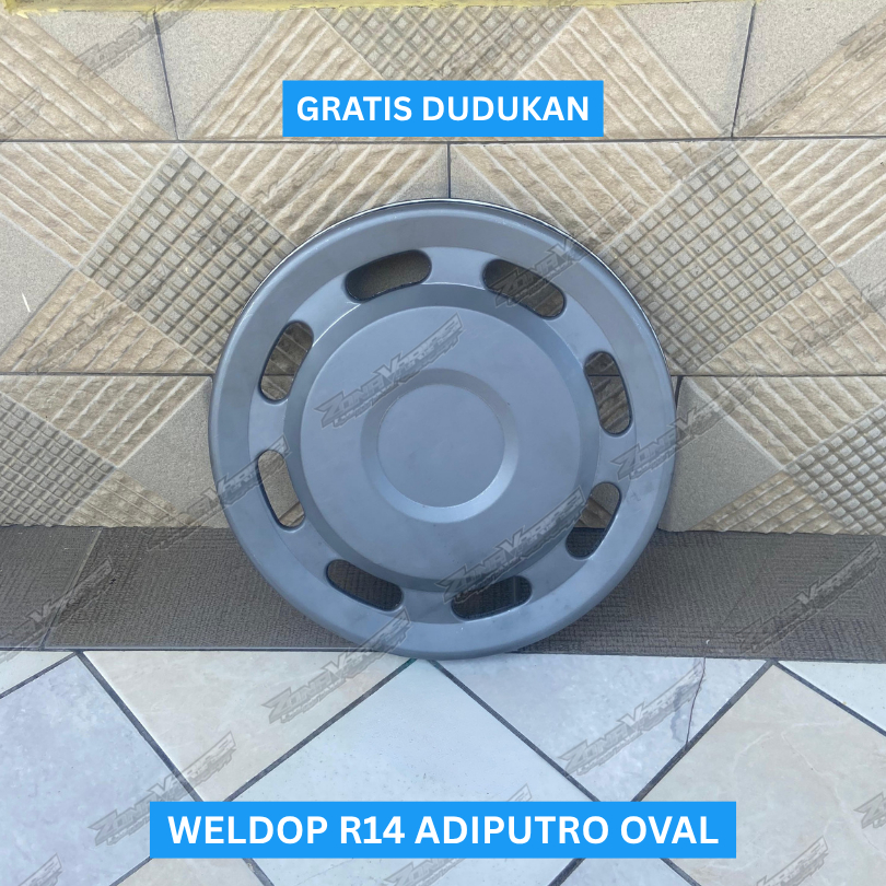 (1 BIJI) WELDOP ADIPUTRO OVAL RING 13 RING 14 BONUS PANGKON DUDUKAN WILDOP R14 R13 WHEELDOP CAT WARN