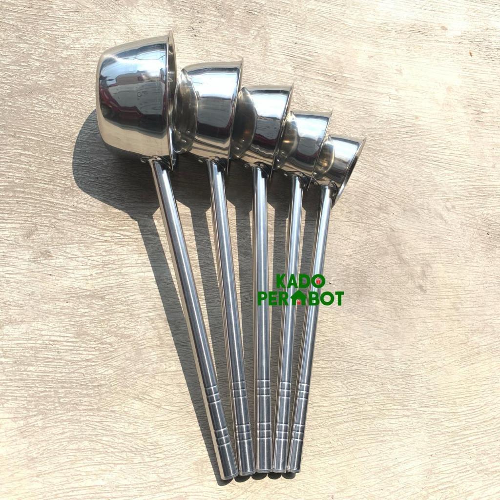 Gayung Panjang Stainless - Gayung Bajigur - Gayung Gagang Panjang Stainless - Gayung Air Stainless