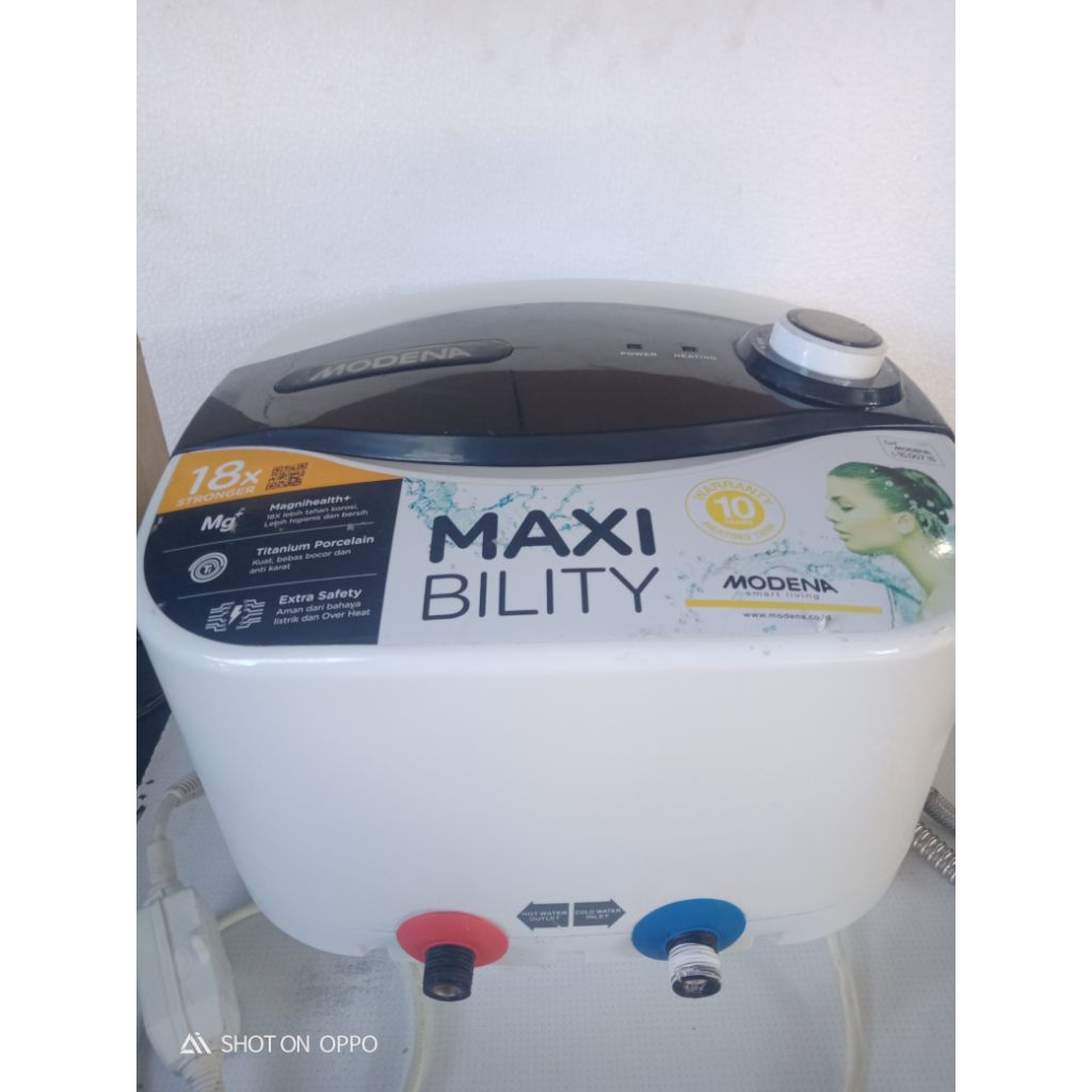 water hiter listrik second Modena model ES10A3 10L 250W