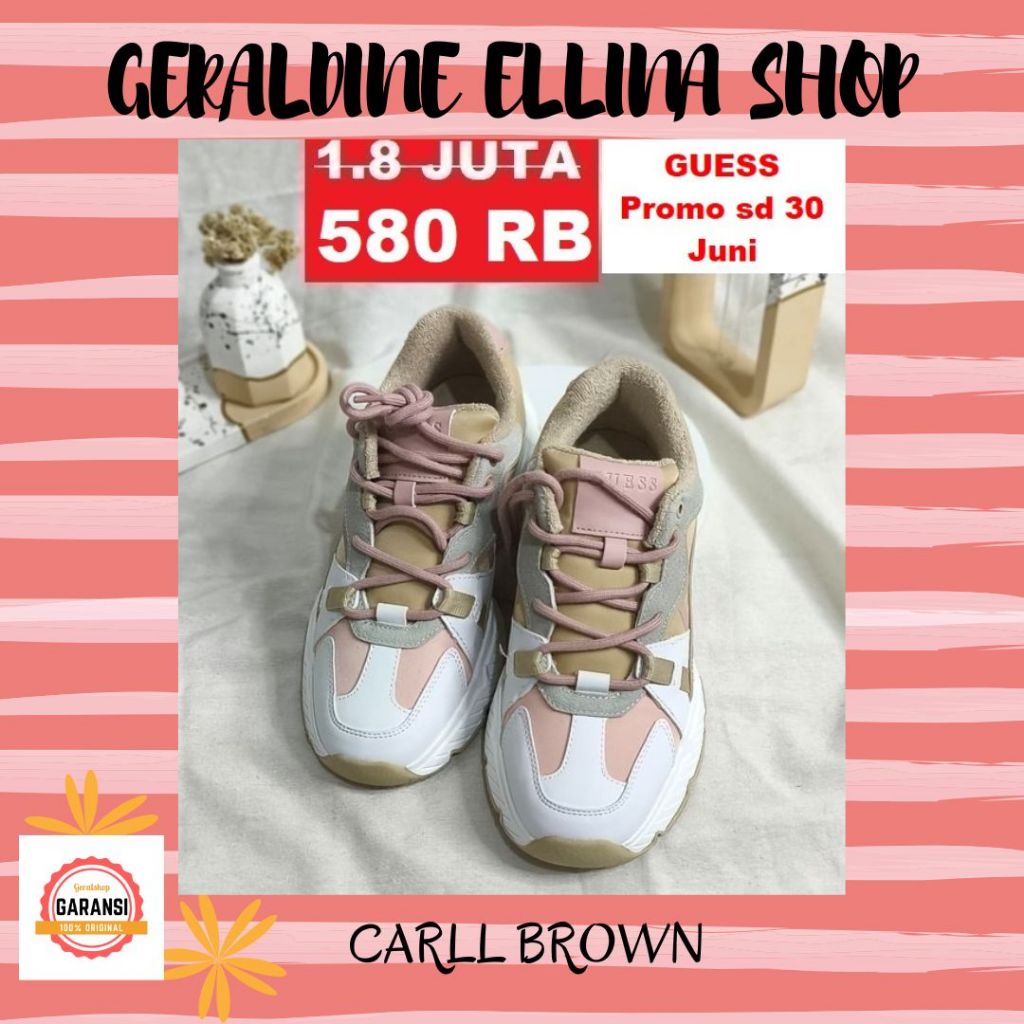 Sepatu sneakers wanita seri CARLL Guess 100% original store