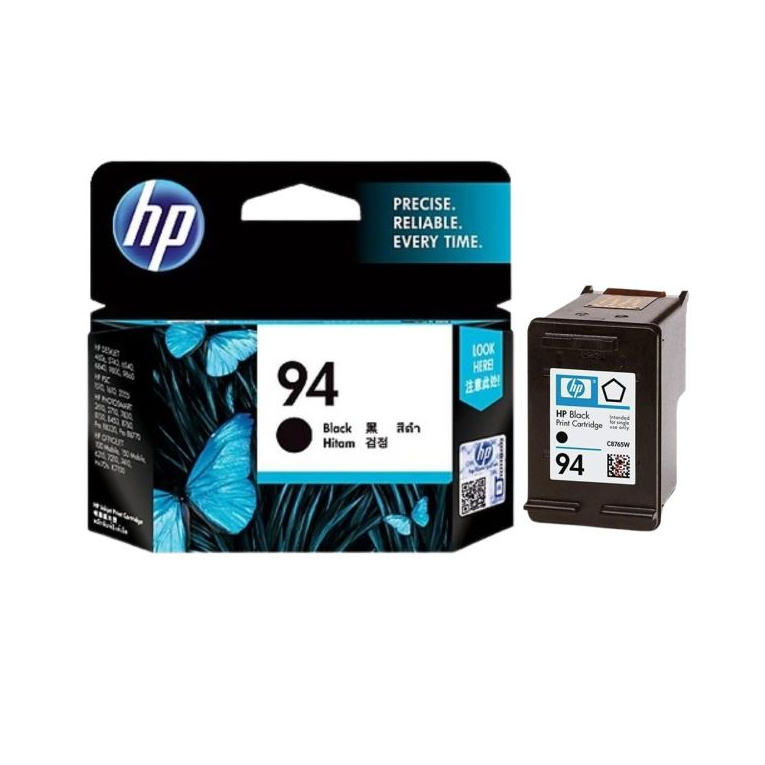 Tinta HP 94 Black Original Ink Cartridge (C8765WA) Printer 5740 6540 6840 9800 9860 1510 1610 2355 2