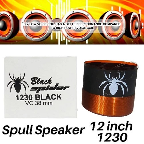 Spul Spool Voice Coil Speaker 12 Inch Black Spider 1230 VC 38mm Black / Spul Speaker 12 Inch