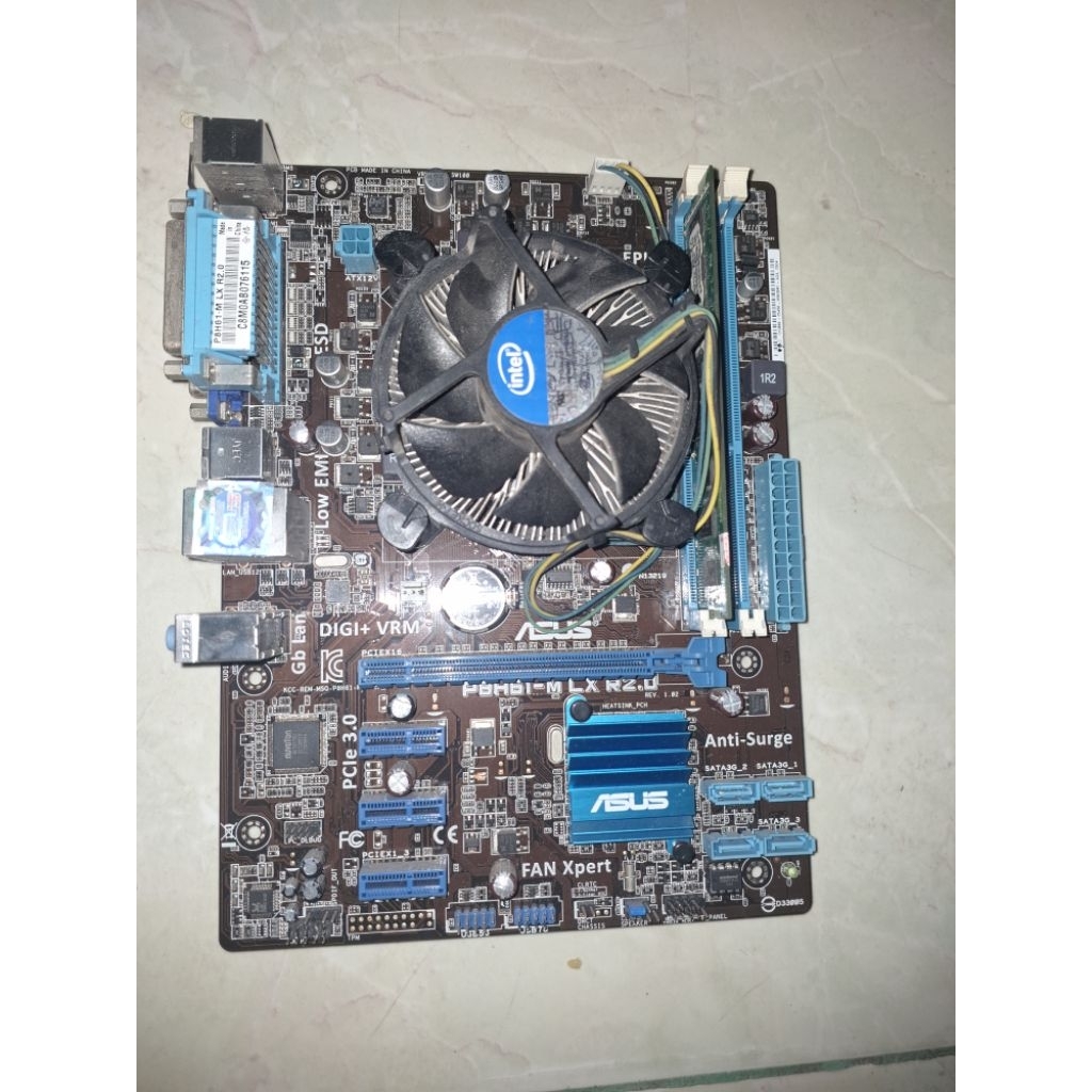 SATU SET MOBO ASUS H61 + PROCIE CORE I3 GEN 3