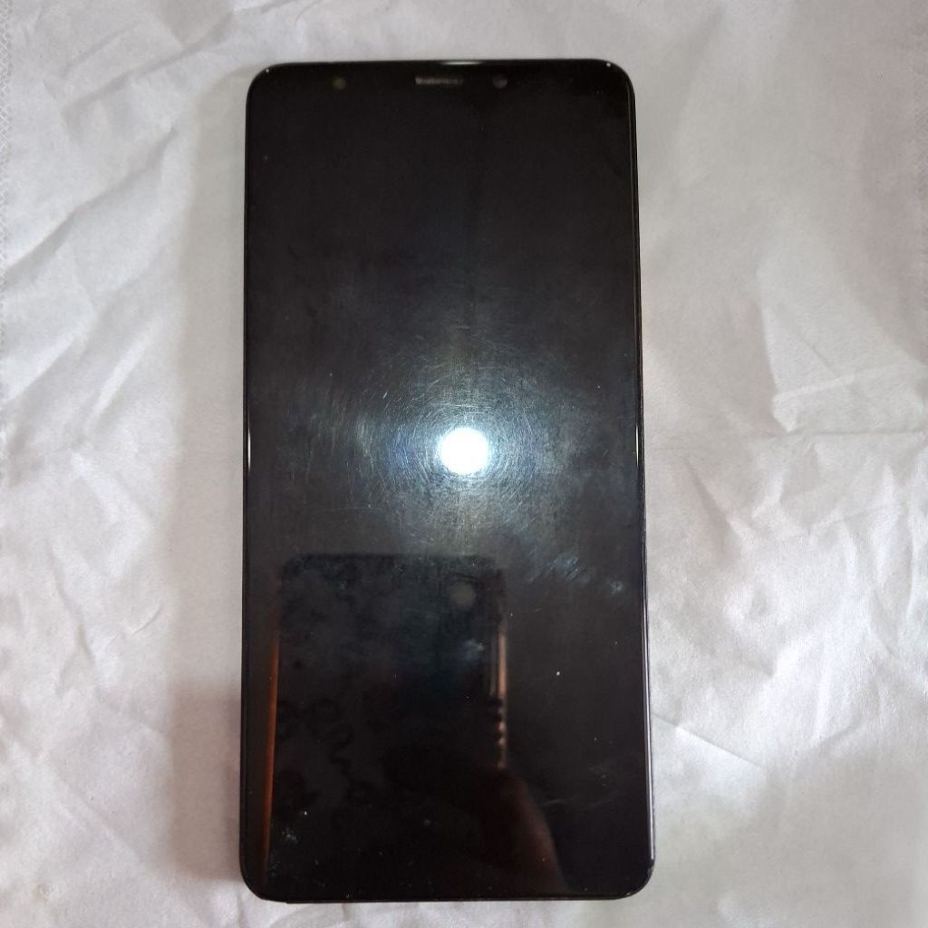 Lcd + frame Redmi 5 copotan original mulus