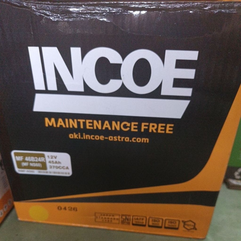 aki ns 60 (45ah) kering incoe