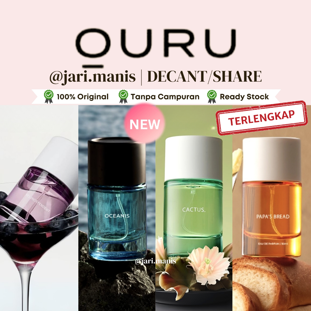 decant share Ouru Oceanis Mantra skin & soul cactus papa's bread ms independent jasmine warm w teste