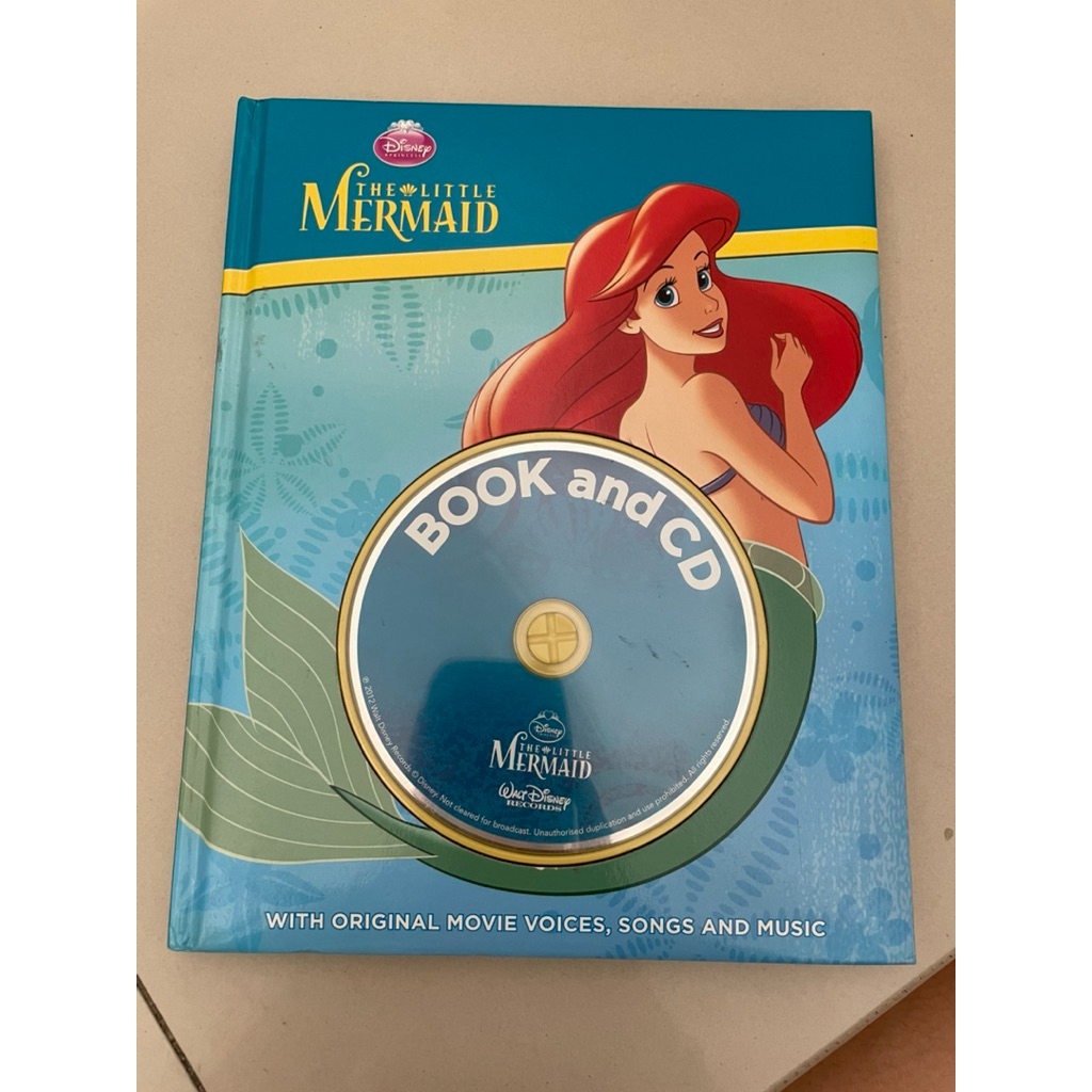 preloved the little mermaid book & cd