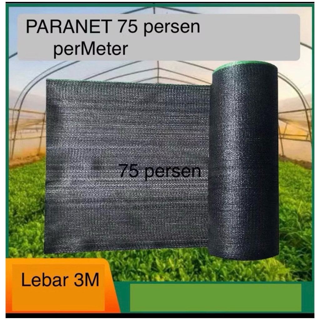 Jaring paranet peneduh tanaman/ Jaring paranet 75% Eceran perMeter