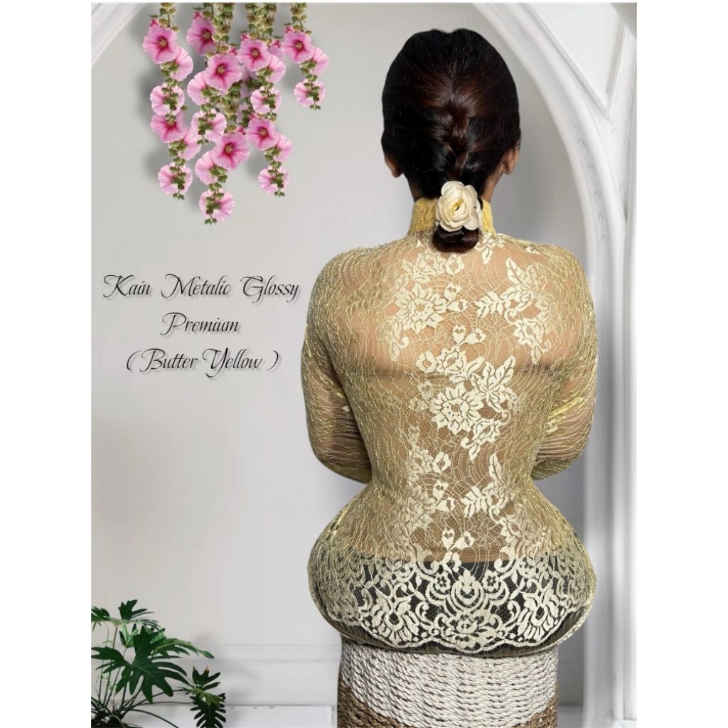 Kain Kebaya Brokat Metalik Glossy Kain Kebaya Bali