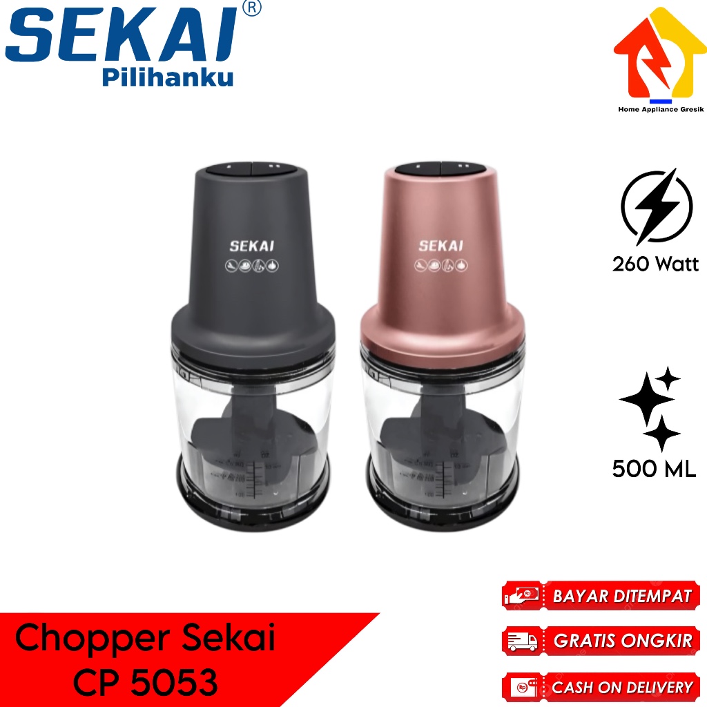 Sekai Chopper CP 5053 500 Ml / Penggiling Daging Sekai CP 5053