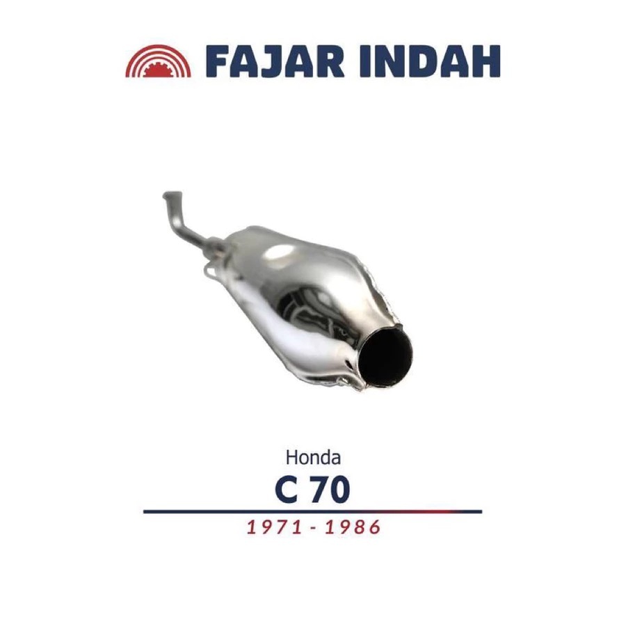 KNALPOT C70 HONDA ULUNG C70 1971-1986 ORIGINAL FAJAR INDAH