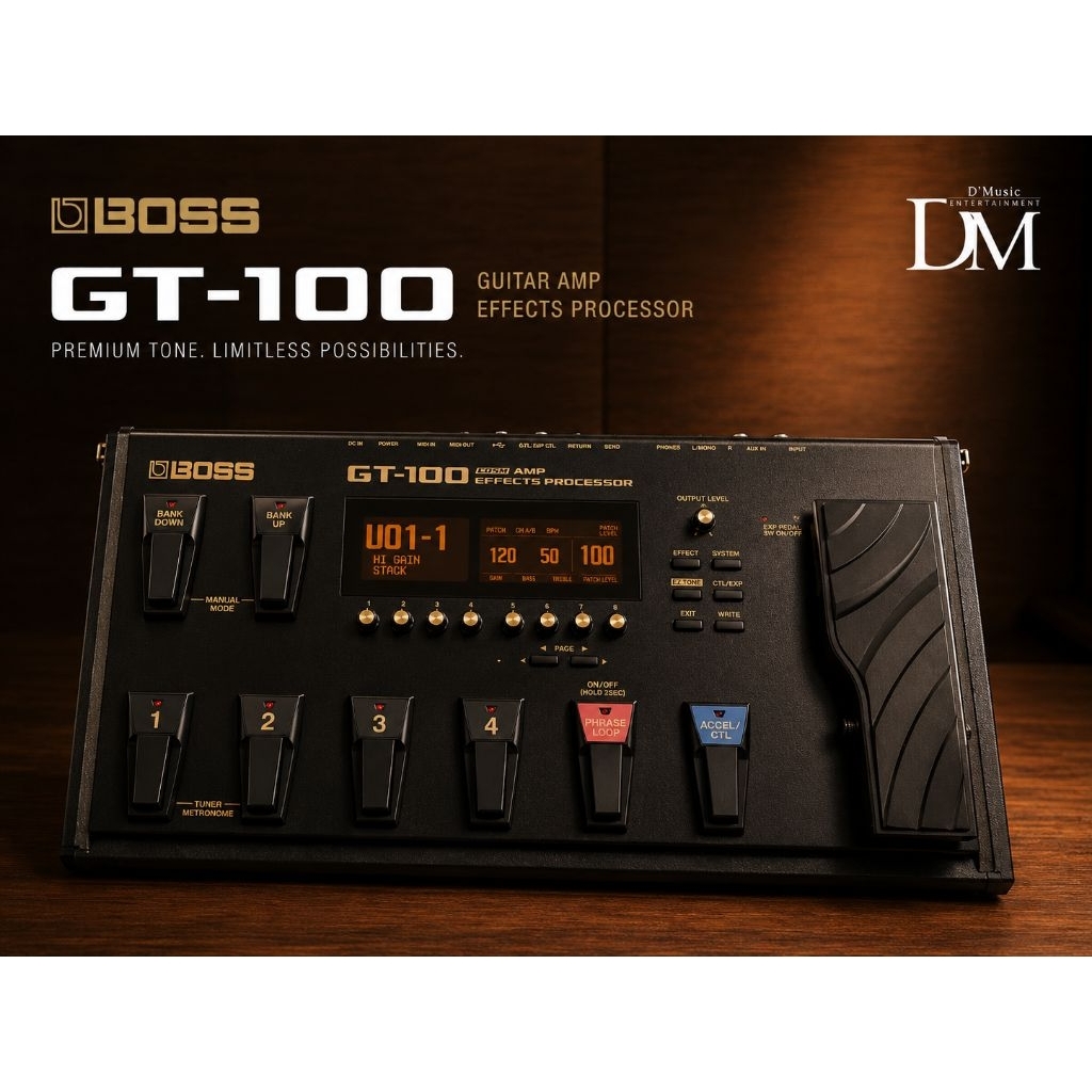 Efek gitar BOSS GT 100 Multi Effects Processor