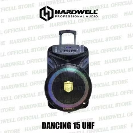 Speaker Aktif Portable Hardwell Dancing 15 UHF Original 15 Inch Usb Bluetooth garansi resmi 1 tahun Hardwell
