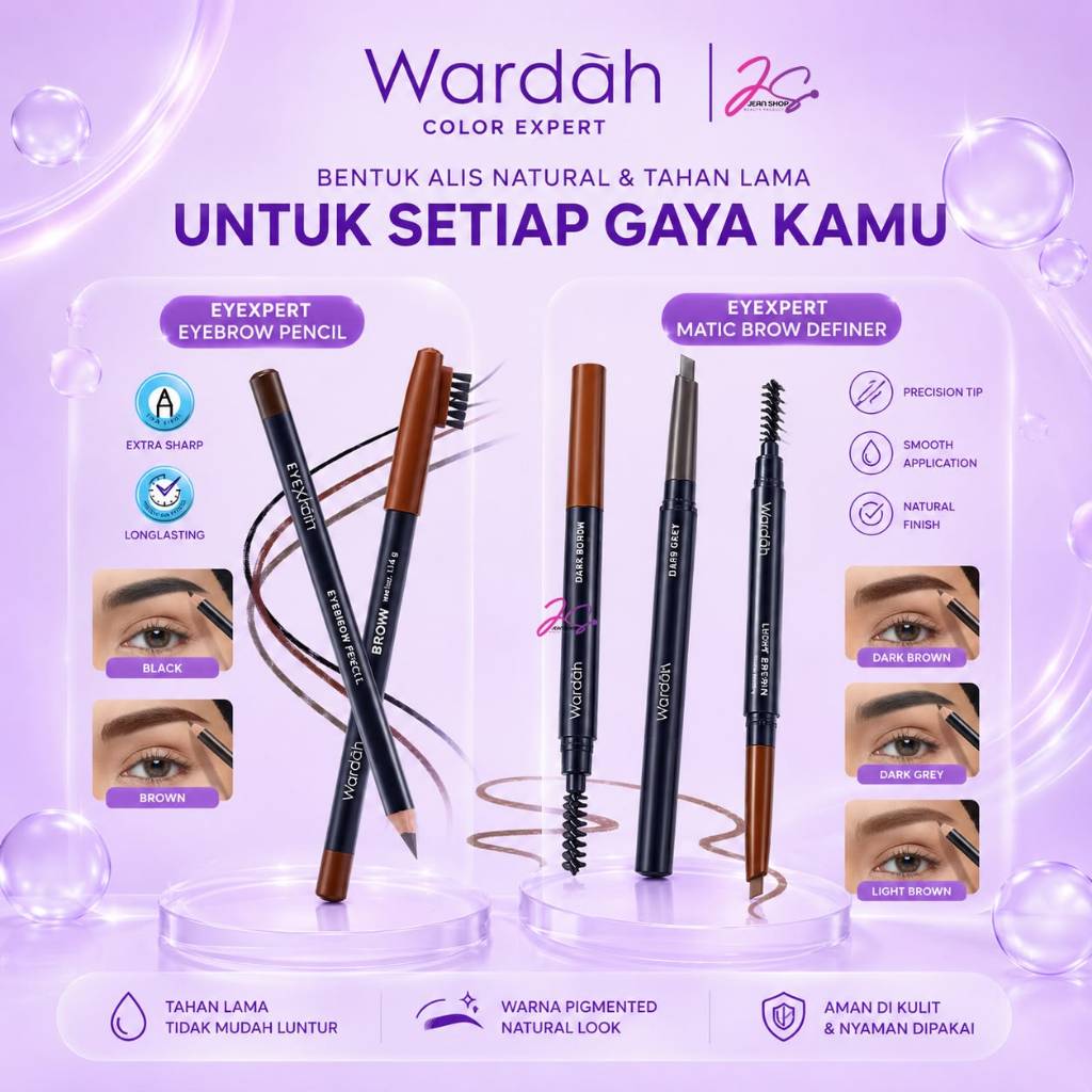 Wardah Eyexpert Brow Definer / Pensil Alis Matic | Pensil Alis Wardah