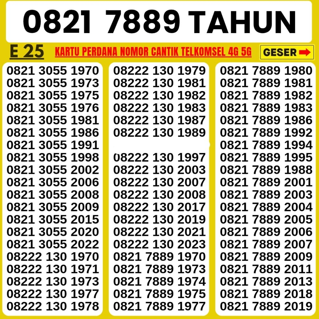 NOMOR CANTIK SIMPATI SUPER 7889 NOMOR 11 digit 12digit TELKOMSEL 4G 5G NOCAN SIMPATI NOMER TELKOMSEL