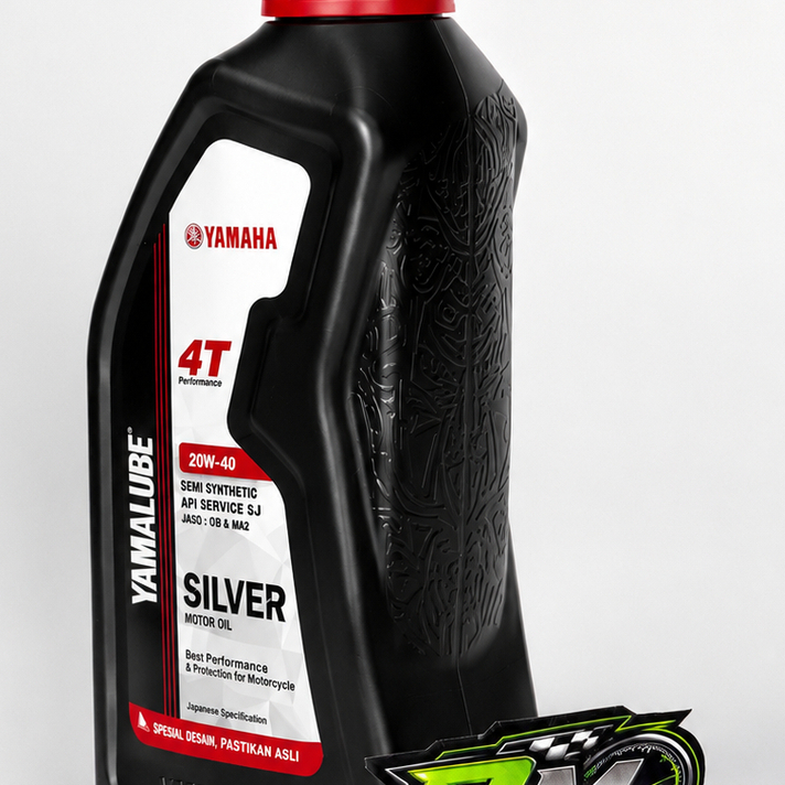 Oli Motor Yamalube Silver 800 ML SAE 20W-40 Oli Motor Bebek 4Tak ORI