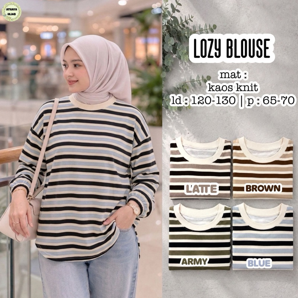 Lozy Blouse Baju Atasan Wanita by Athaya