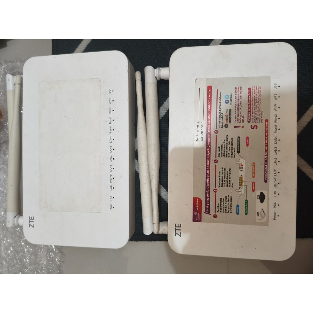 MODEM router ZTE model ZXHN F609