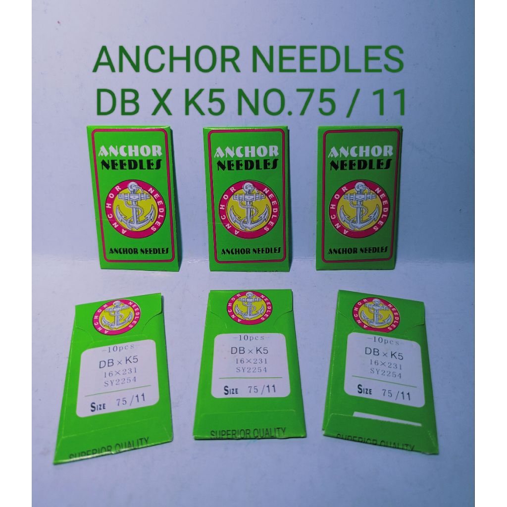 Jarum Anchor DB X K5 No. 75/11 jarum mesin bordir komputer