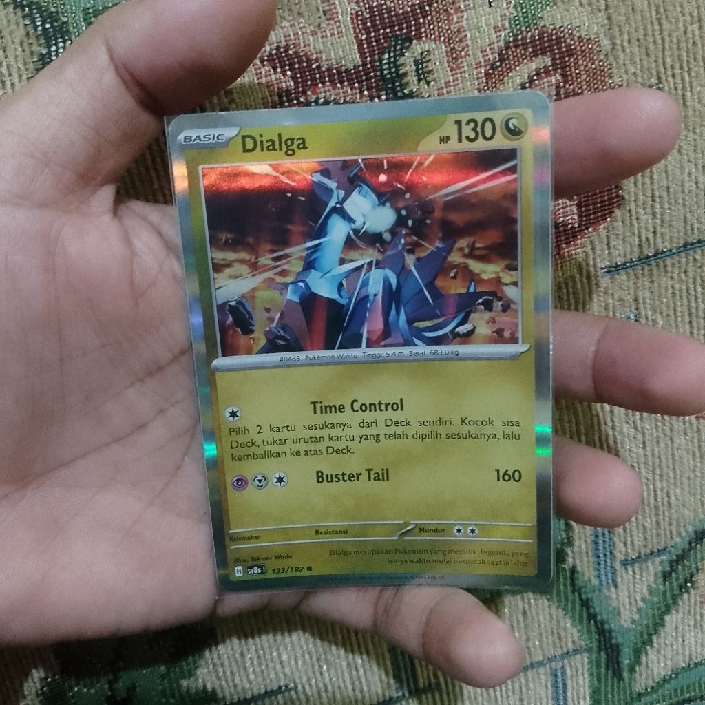 Dialga Holo Rare Kartu Pokemon Bahasa Inggris