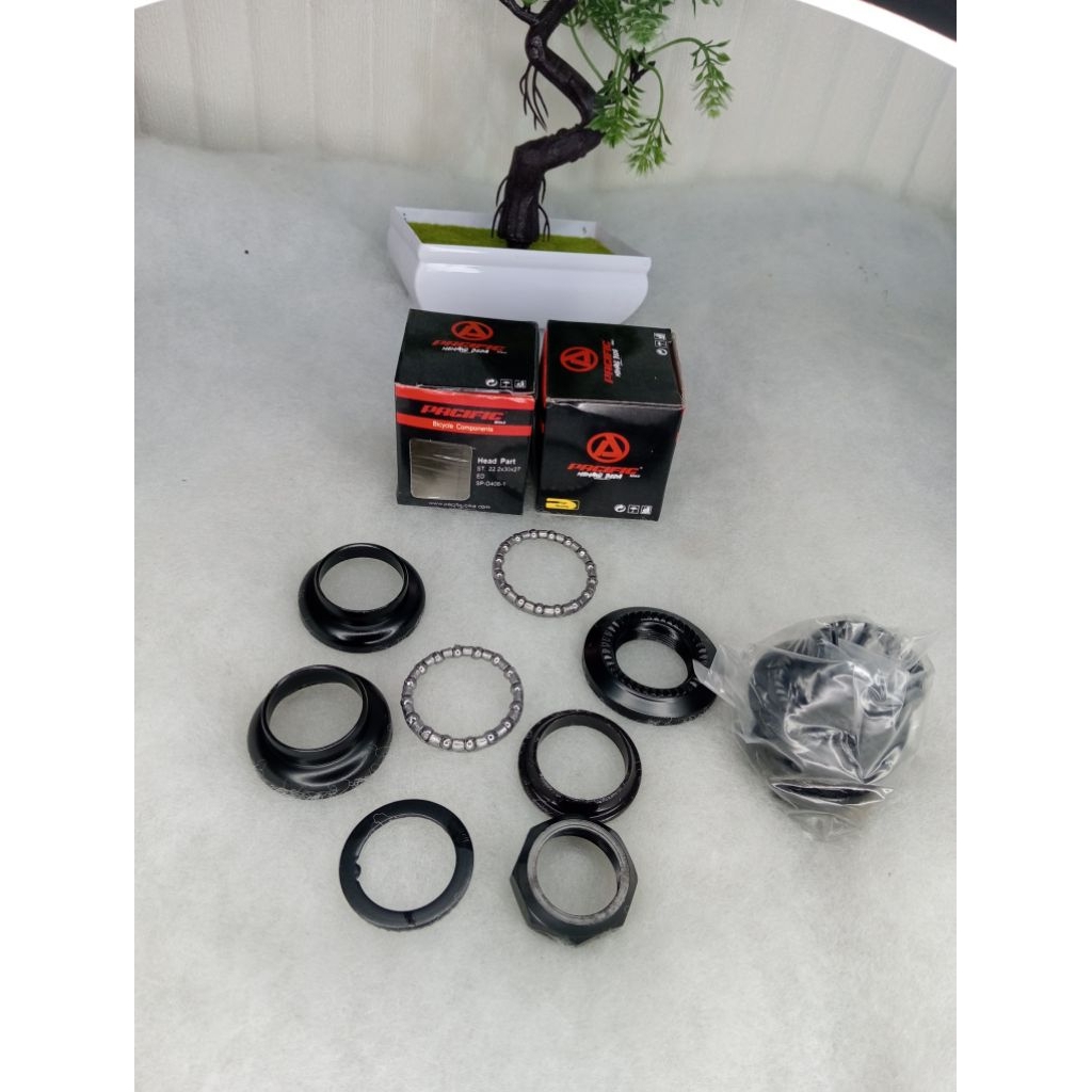 Com Frok Head part sepeda headset mangkok garbu sepeda standart Drat ulir 22,2 pacific