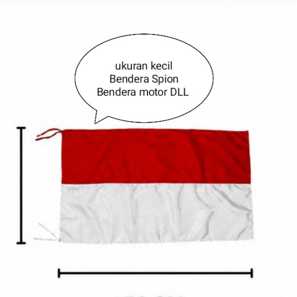 Bendera motor, bendera spion, bendera mobil, bendera merah putih